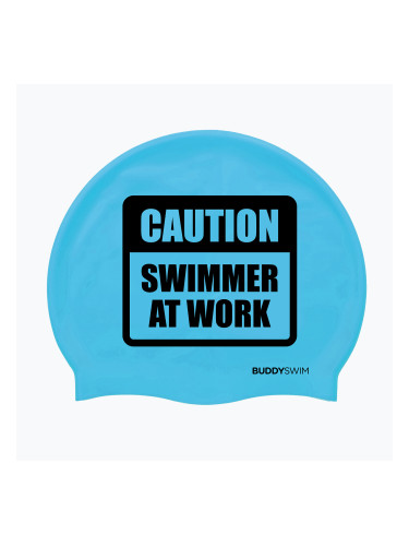 BuddySwim CSW Силиконова синя шапка за плуване