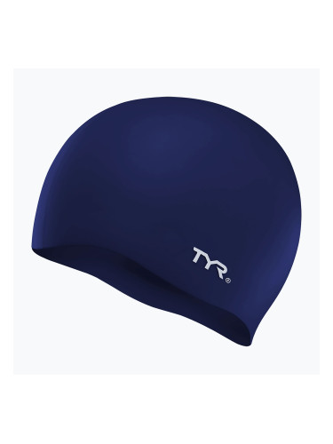 Шапка за плуване TYR Wrinkle Free Silicone navy
