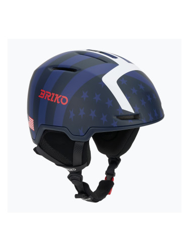 Скиорска каска Briko Aran USA matt tangaroa blue/biscay blue/cardinal red/white
