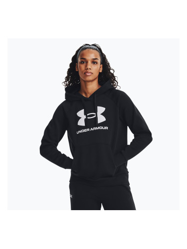 Дамски суитшърт Under Armour Rival Fleece Big Logo Hoody black/white