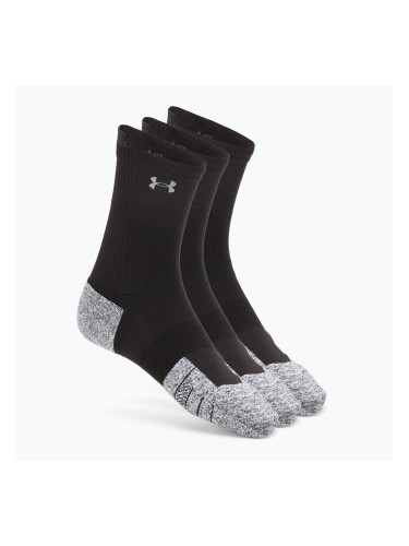 Чорапи Under Armour Velociti Run Cushion 3 чифта black/black/reflective