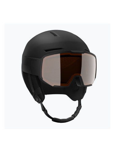 Ски каска Salomon Osmo black/flash tonic orange