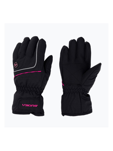 Детски ски ръкавици Viking Kevin black 120/11/2255/43