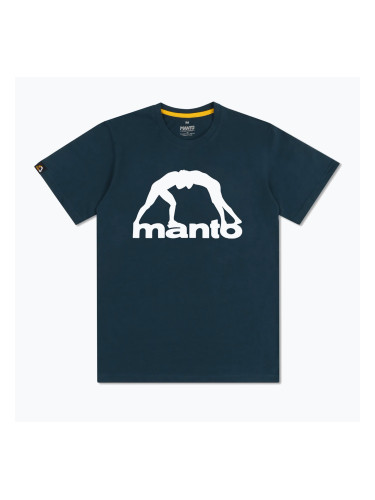 Мъжка тениска MANTO Vibe 25 navy blue/white
