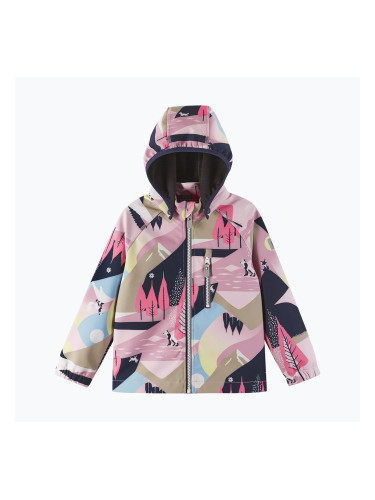 Детско софтшел яке Reima Vantti grey pink