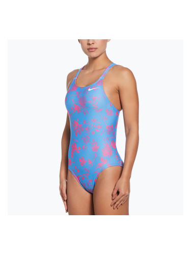 Дамски бански костюм от една част Nike Hydrastrong Fastback university blue