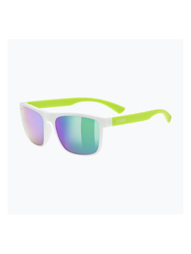 Детски слънчеви очила UVEX Rookie Jr white lime m./mirror green