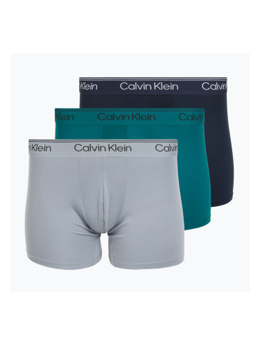 Боксерки Calvin Klein LV00NB4410 Brief 3 чифта sleet/teal marine/shoreline