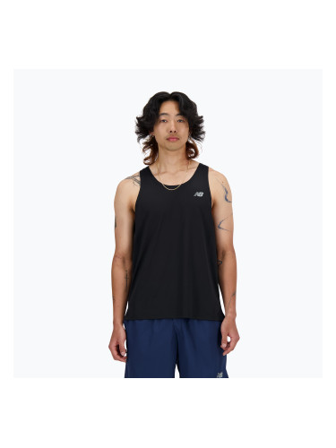 Мъжки New Balance Sport Essentials Singlet черен потник за бягане
