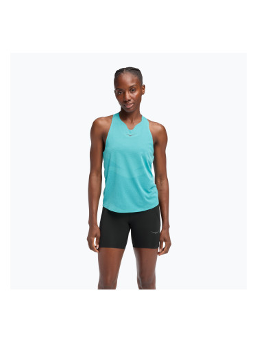 Дамска тениска за бягане HOKA Race Day Singlet cielo blue