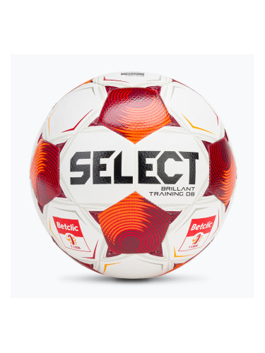 Футболна топка SELECT Brillant Training Betclic v25 white/red размер 5