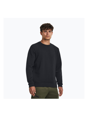 Мъжки суитшърт Under Armour Unstoppable Fleece Crew black/black