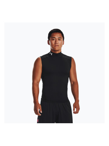 Мъжка тениска за тренировка Under Armour HG Armour Comp Mock black/white