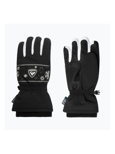 Детски скиорски ръкавици Rossignol Jane Impr G black