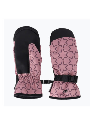 Детски скиорски ръкавици 4F Fnk F198 pink