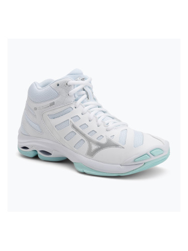 Дамски обувки за волейбол Mizuno Wave Voltage 2 Mid white/blue tint