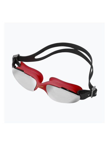 HUUB Vision червени / светлодимни сребърни огледални очила за плуване