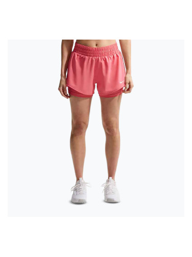 Дамски шорти за бягане Nike One Dri-FIT 2IN1 sea coral/white
