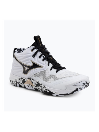 Обувки за волейбол Mizuno Wave Momentum Elite Mid white/black/ge gold