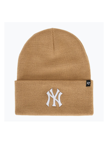 Зимна шапка 47 Brand MLB New York Yankees Haymaker khaki 