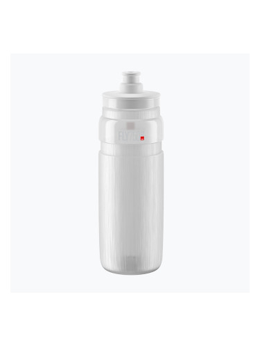 Велосипедна бутилка Elite FLY Tex 750 ml clear/grey logo