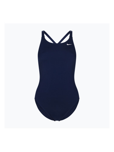 Дамски бански костюм от една част Nike Hydrastrong Solid navy blue NESSA001-440