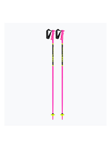 Детски ски щеки LEKI Racing neon pink/ black/ neon yellow