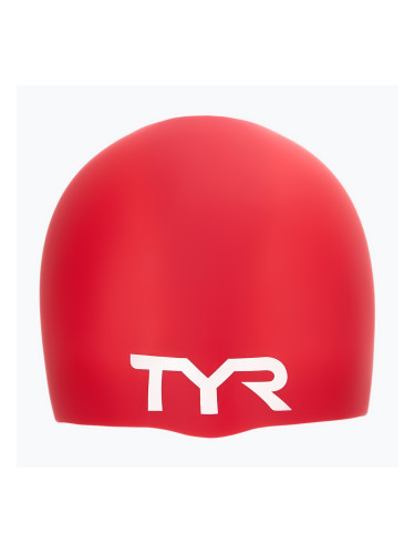 Шапка за плуване TYR Wrinkle Free red