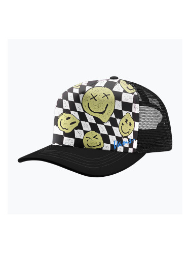 Детска шапка с козирка Vans Twisted Vans Trucker black