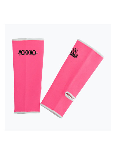 Мъжки протектори за глезен YOKKAO Muay Thai neon pink