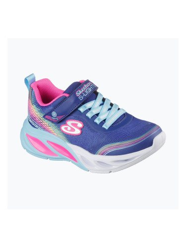 Детски обувки SKECHERS Cosmic Glow Rainbow Beam blue