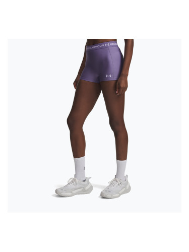 Дамски шорти за тренировкa Under Armour HeatGear Shorty purple luxe/purple crest