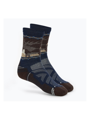 Smartwool Hike Light Cushion Mountain Moose Crew чорапи, тъмночервени