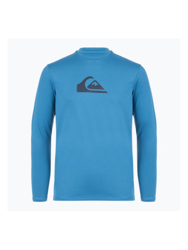 Детски бански с дълъг ръкав Quiksilver Solid Streak blue