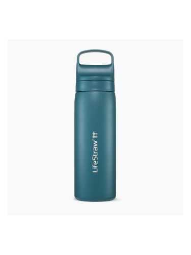 LifeStraw Go 2.0 Стоманена бутилка за пътуване с филтър 500 ml lagoon teal