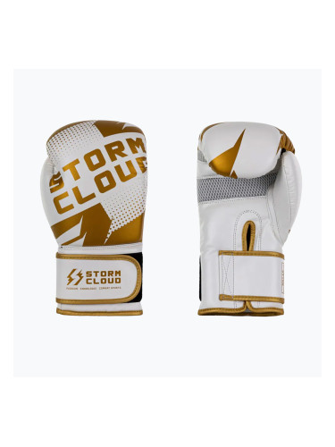 Боксьорски ръкавици StormCloud Bolt 3.0 white/gold