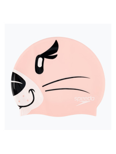 Speedo Шапка с принтиран символ в розово 8-00232614670