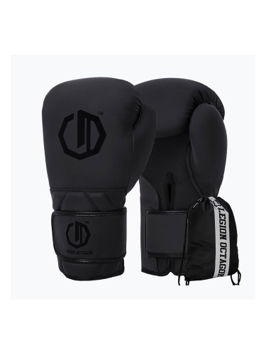 Боксови ръкавици Octagon Legion Enforcer + чувал black