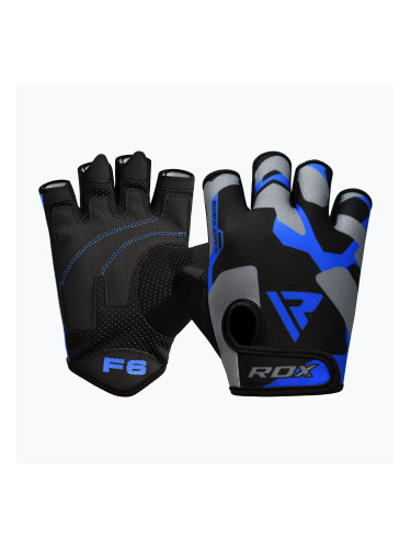 Тренировъчни ръкавици RDX Sumblimation F6 blue