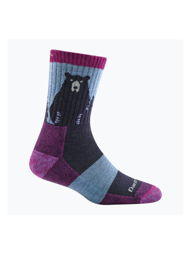 Дамски чорапи Darn Tough Bear Town Micro Crew Cushion purple