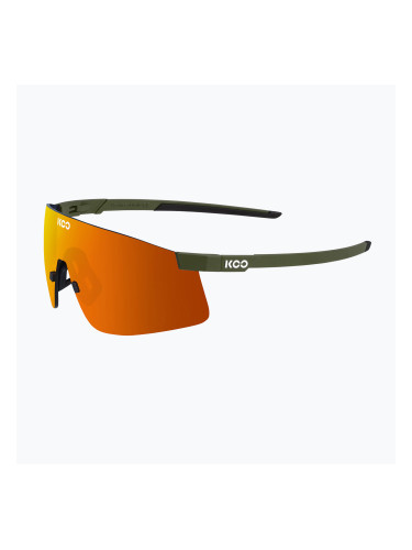 Слънчеви очила Koo Nova olive green matt/orange mirror