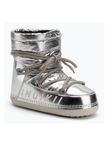 Дамски ботуши за сняг INUIKII Mountain Metallic silver