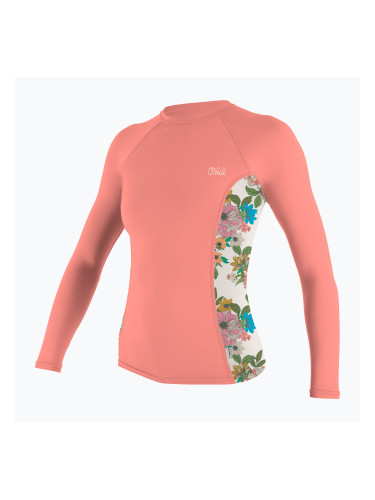 Дамско плуване с дълъг ръкав O'Neill Side Print Rash Guard desert flower/cara floral