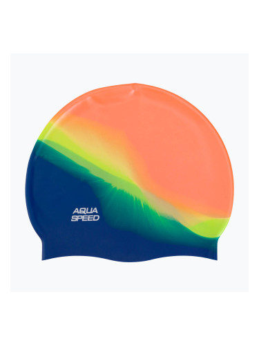 AQUA-SPEED Bunt 48 оранжево-синя шапка за плуване 113