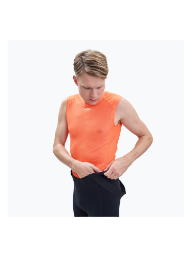 Мъжко колоездачно трико POC Essential Layer zink oragne