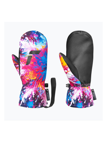 Детски скиорски ръкавици Reusch Carter R-Tex XT Junior mitten black/multicolour snowflake