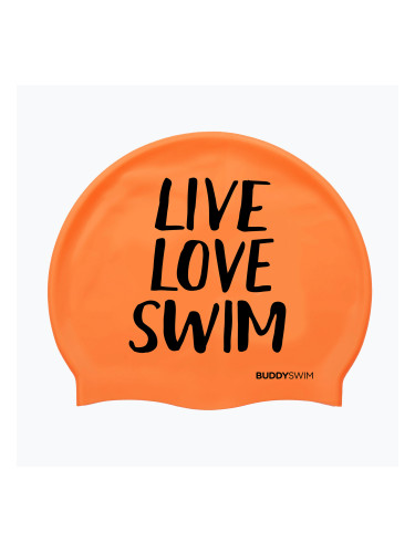 BuddySwim LLS Силиконова шапка за плуване оранжева