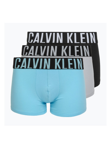 Боксерки Calvin Klein 000NB3609A Boxer Brief 3 чифта harbour mist/black/chilly blue