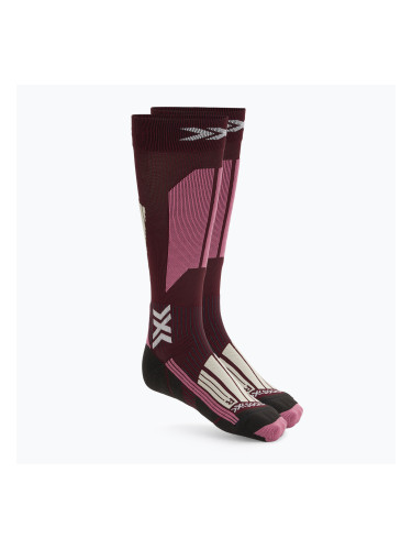Дамски скиорски чорапи X-Socks Ski Touring Perform Otc deep purple/light sand