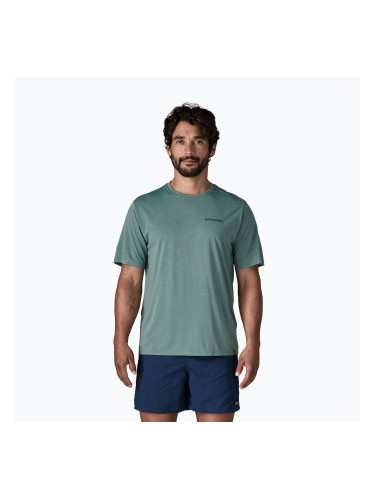 Мъжка тениска Patagonia Capilene Cool Daily - Boardshort Logo blue sage/light blue sage x-dye